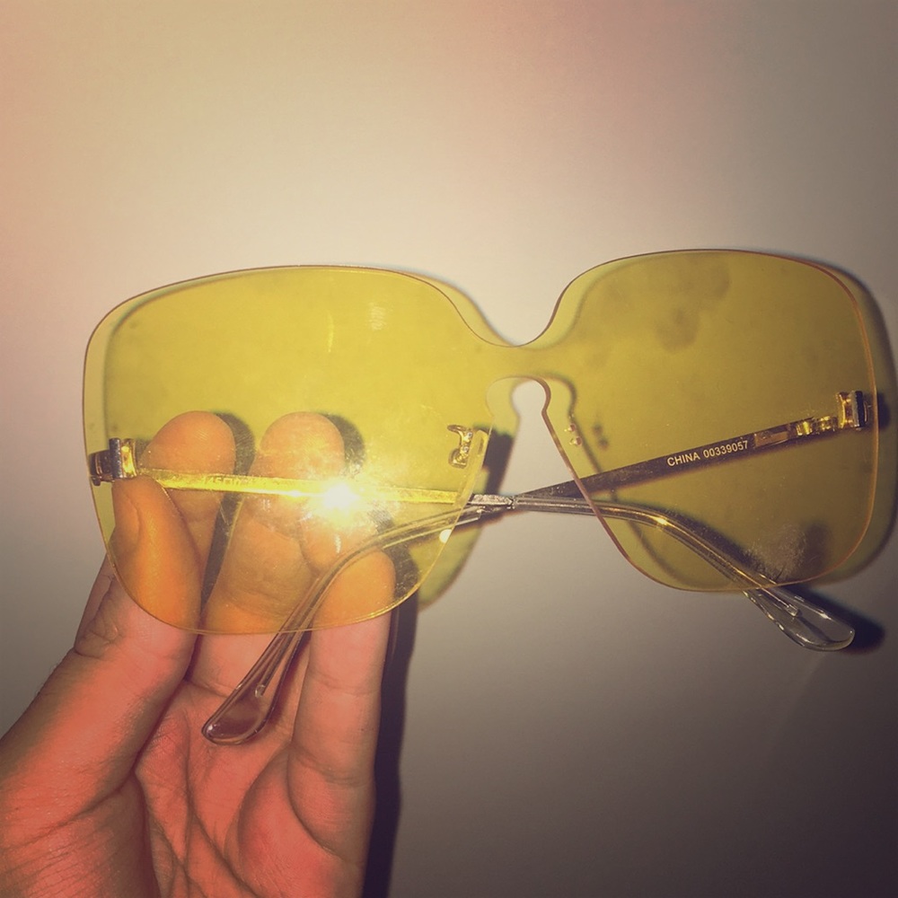 Yellow Sunglasses used once
